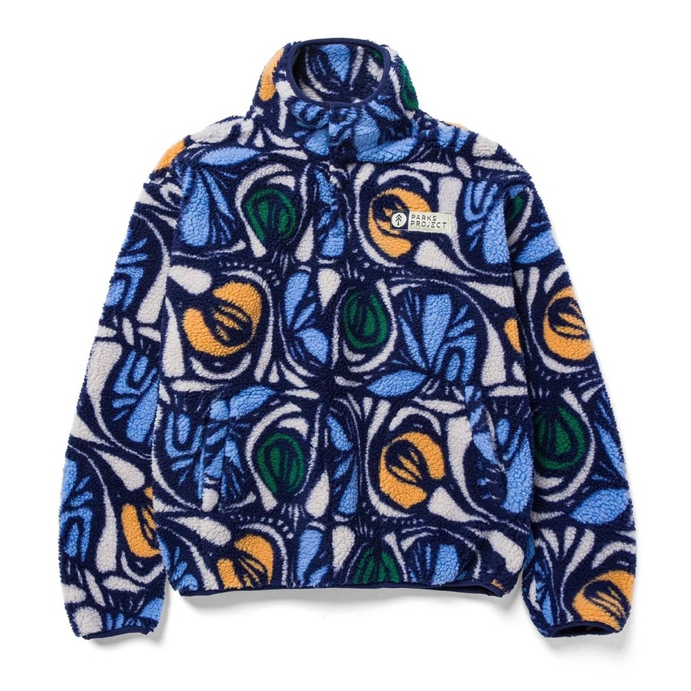Parks Project Navy and Orange Fleece Pullover